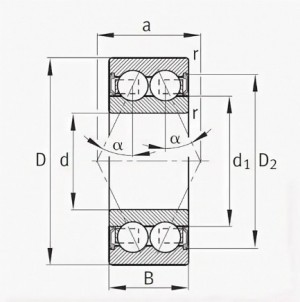 Подшипник INA 3001-2RS (12X28X12)