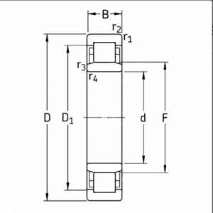 Подшипник NUP309 ECP/C3 SKF