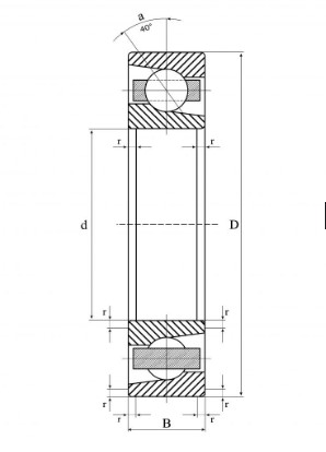 Подшипник 25TAC62CSUHPN7C NSK