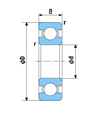 Подшипник 91003-PG2-008  HONDA