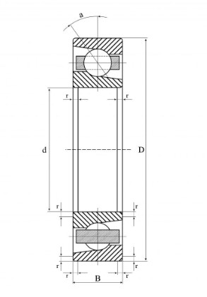 Подшипник HCS71914-E-TP4S-UL-2RS FAG