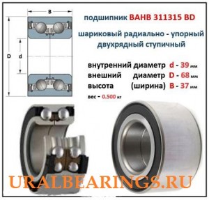 Подшипник BAH-0028AA КИТ