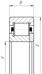 Подшипник НО-92320Л (NUP320M)