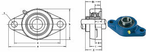 Подшипник UCFL 202 FBC