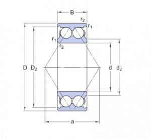 Подшипник 3210 A-2RS1TN9/MT33 SKF